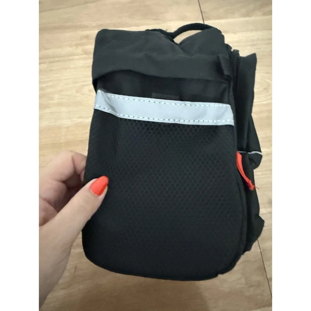 Schwinn Bike Handlebar Bag Black Bicycle Front Storage Bag Clear Pockets